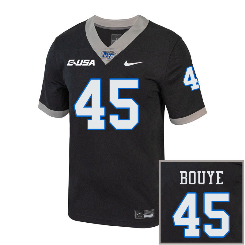 Men-Youth #45 Jai'Brian Bouye Middle Tennessee State Blue Raiders 2023 College Football Jerseys Stit